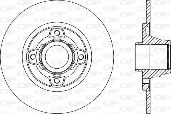 Open Parts BDR1460.10 - Гальмівний диск autocars.com.ua