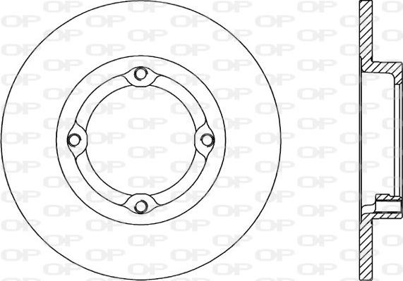 Open Parts BDR1497.10 - Гальмівний диск autocars.com.ua