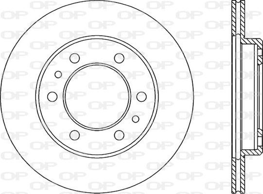 Open Parts BDR1527.20 - Гальмівний диск autocars.com.ua