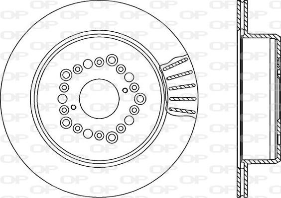 Open Parts BDR1568.20 - Гальмівний диск autocars.com.ua