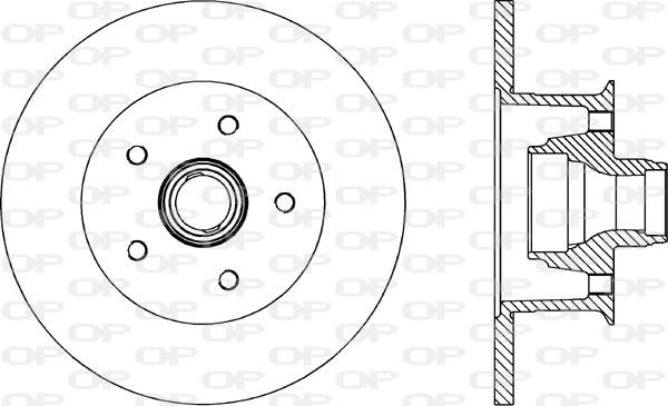 Open Parts BDR1576.10 - Гальмівний диск autocars.com.ua