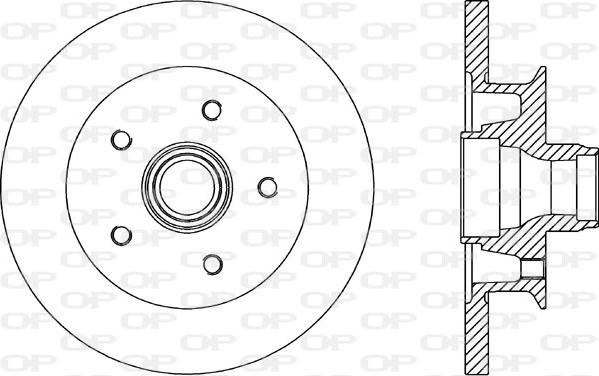 Open Parts BDR1581.10 - Гальмівний диск autocars.com.ua