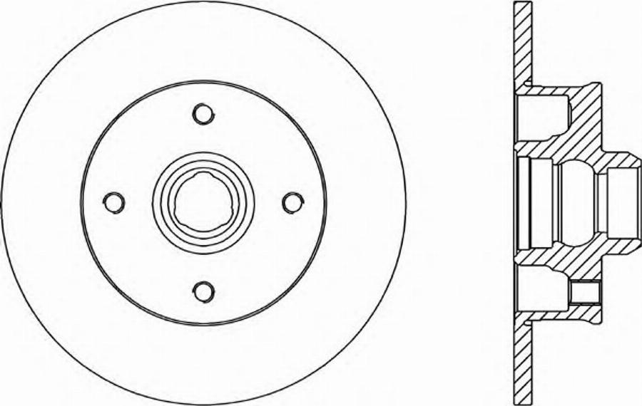 Open Parts BDR1583.10 - Гальмівний диск autocars.com.ua