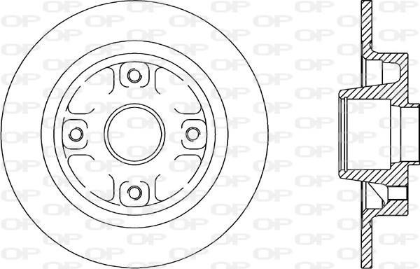 Open Parts BDR1607.10 - Гальмівний диск autocars.com.ua