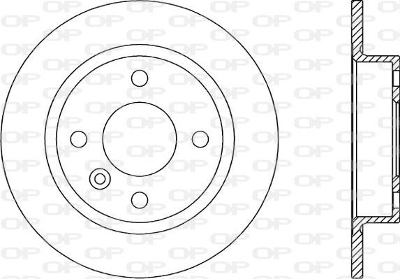 Open Parts BDR1610.10 - Гальмівний диск autocars.com.ua