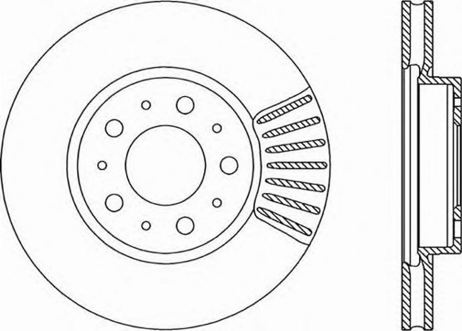 Open Parts BDR1614.20 - Гальмівний диск autocars.com.ua