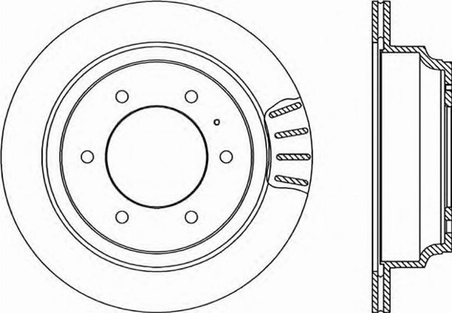 Open Parts BDR1654.20 - Гальмівний диск autocars.com.ua