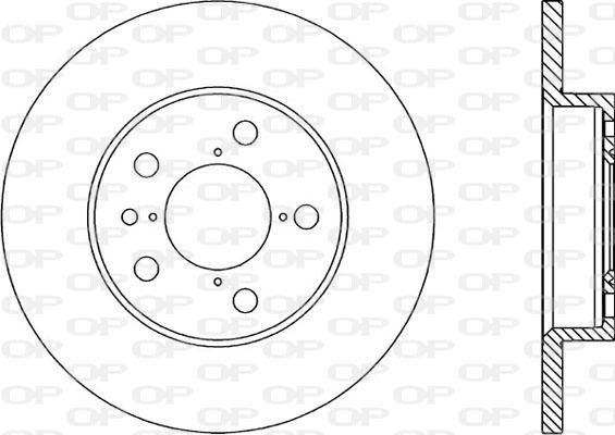 Open Parts BDR1662.10 - Гальмівний диск autocars.com.ua