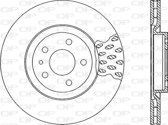 Open Parts BDR1663.20 - Гальмівний диск autocars.com.ua