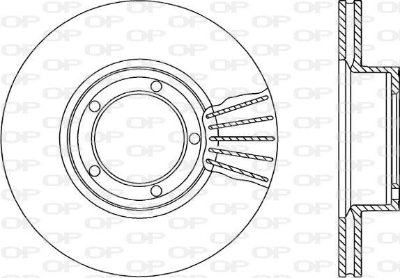 Open Parts BDR1664.20 - Гальмівний диск autocars.com.ua