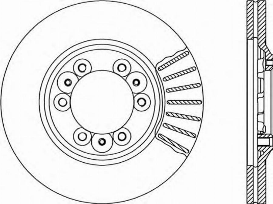 Open Parts BDR1672.20 - Гальмівний диск autocars.com.ua