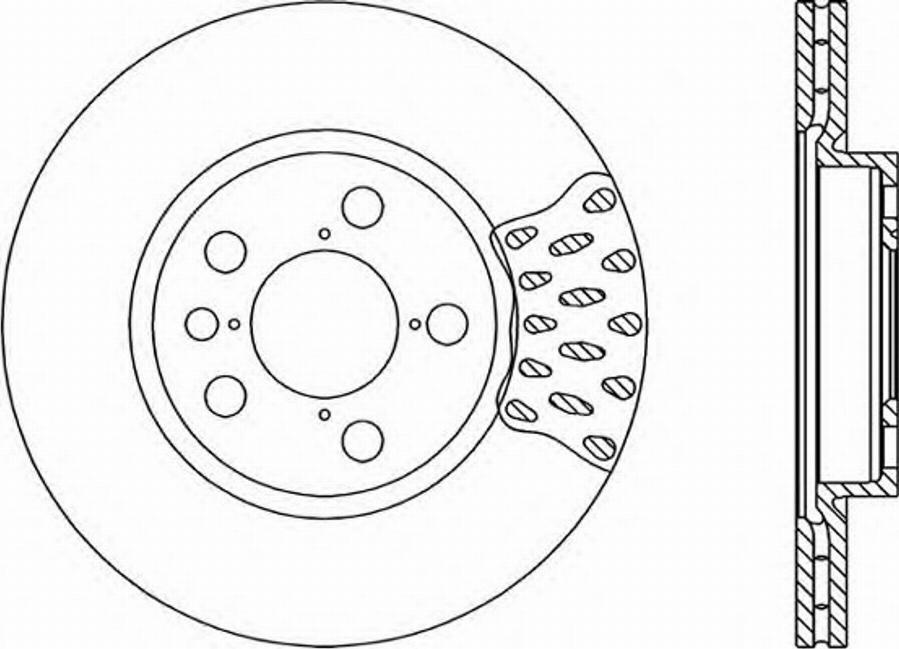 Open Parts BDR1674.20 - Гальмівний диск autocars.com.ua