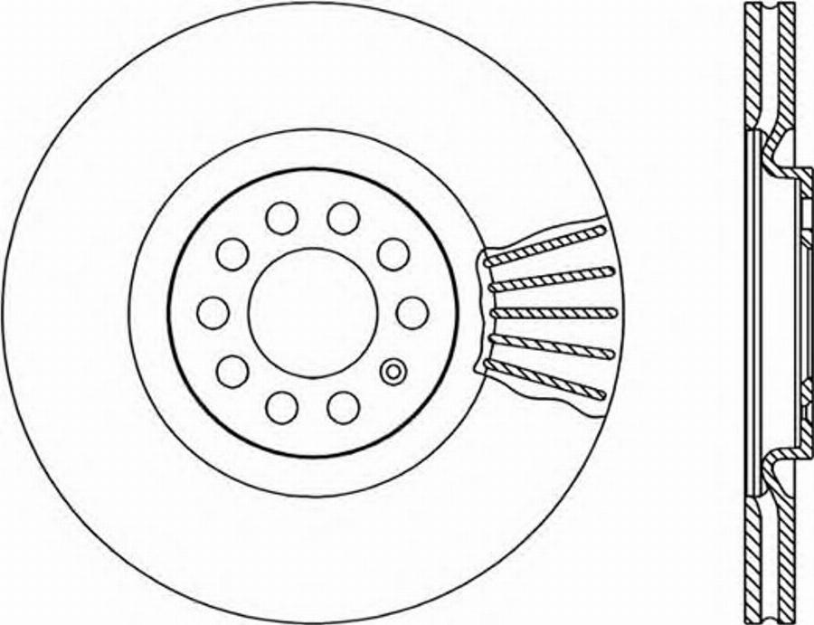 Open Parts BDR1744.20 - Гальмівний диск autocars.com.ua