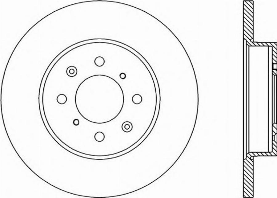 Open Parts BDR1752.10 - Гальмівний диск autocars.com.ua