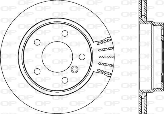 Open Parts BDR1755.20 - Гальмівний диск autocars.com.ua