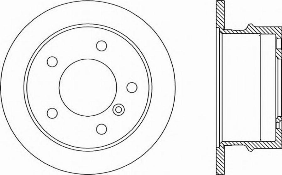 Open Parts BDR1784.10 - Гальмівний диск autocars.com.ua