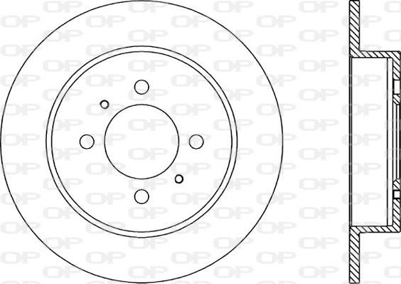 Open Parts BDR1800.10 - Гальмівний диск autocars.com.ua