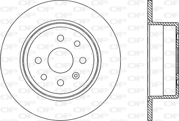 Open Parts BDR1804.10 - Гальмівний диск autocars.com.ua