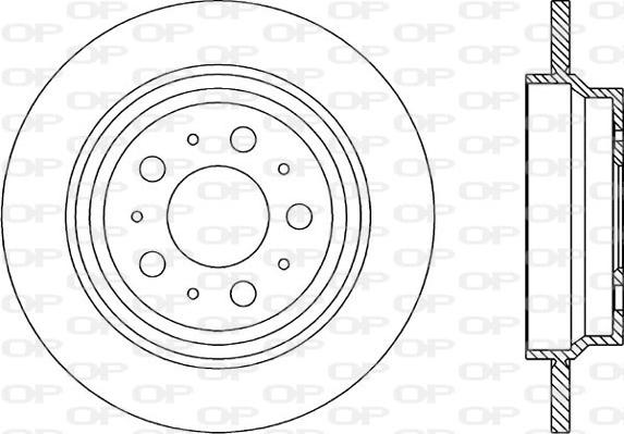 Open Parts BDR1847.10 - Гальмівний диск autocars.com.ua