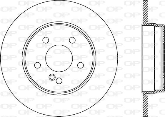 Open Parts BDR1861.10 - Гальмівний диск autocars.com.ua