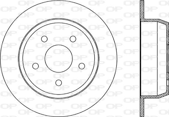 Open Parts BDR1862.10 - Гальмівний диск autocars.com.ua