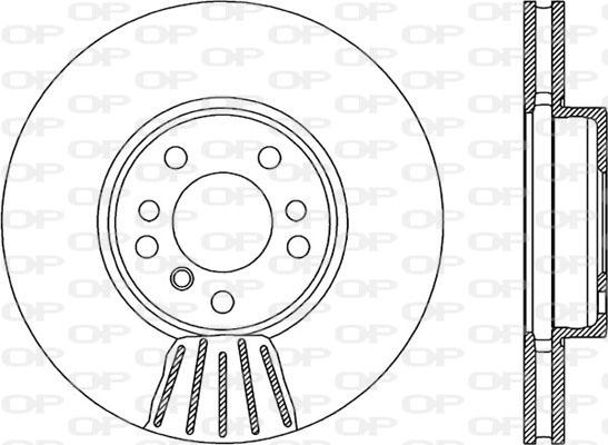 Open Parts BDR1903.20 - Гальмівний диск autocars.com.ua