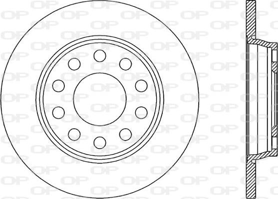 Open Parts BDR1923.10 - Гальмівний диск autocars.com.ua