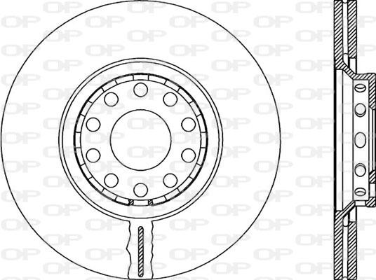 Open Parts BDR1924.20 - Гальмівний диск autocars.com.ua