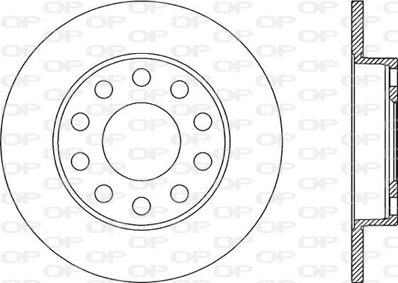 Open Parts BDR1939.10 - Гальмівний диск autocars.com.ua