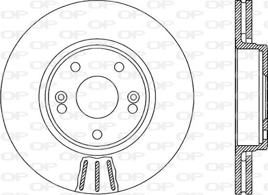 Open Parts BDR1958.20 - Гальмівний диск autocars.com.ua