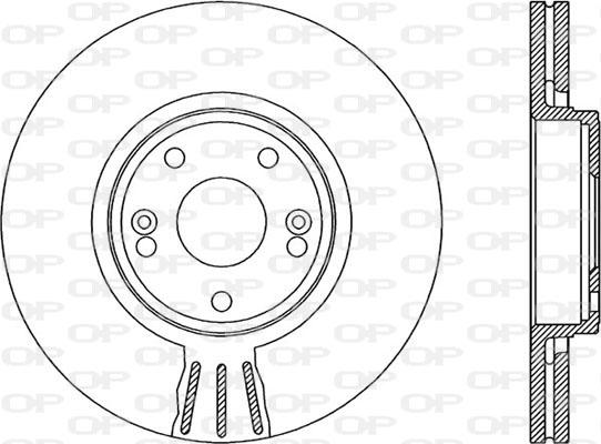 Open Parts BDR1959.20 - Гальмівний диск autocars.com.ua