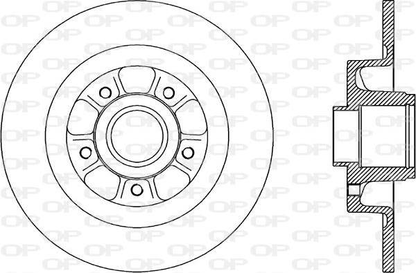 Open Parts BDR1960.10 - Гальмівний диск autocars.com.ua