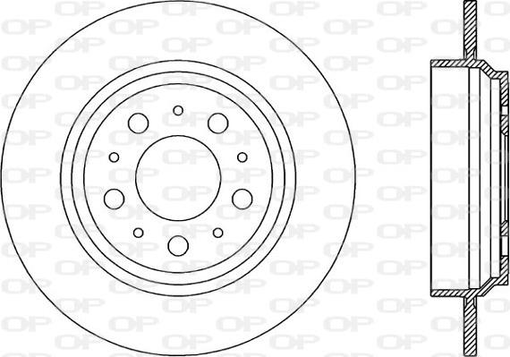 Open Parts BDR1963.10 - Гальмівний диск autocars.com.ua