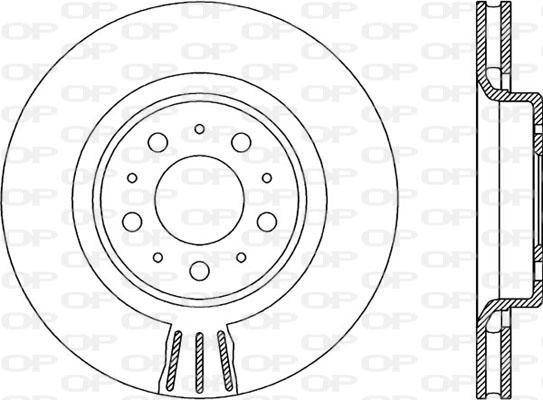 Open Parts BDR1965.20 - Гальмівний диск autocars.com.ua