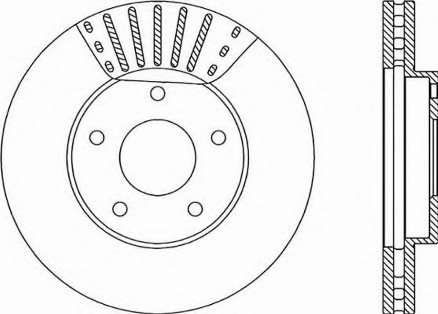 Open Parts BDR1986.20 - Гальмівний диск autocars.com.ua