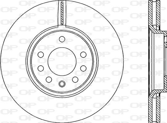 Open Parts BDR1990.20 - Гальмівний диск autocars.com.ua