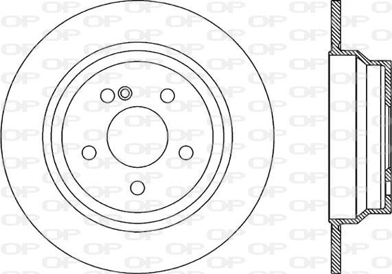 Open Parts BDR1995.10 - Гальмівний диск autocars.com.ua