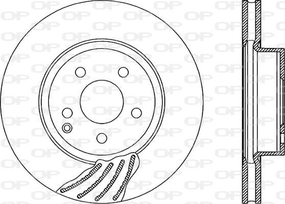 Open Parts BDR1997.20 - Гальмівний диск autocars.com.ua