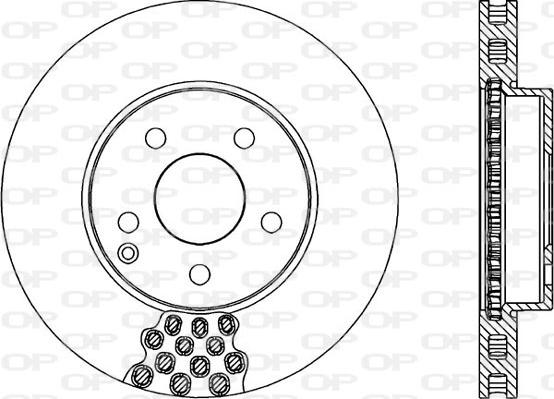 Open Parts BDR1998.20 - Гальмівний диск autocars.com.ua