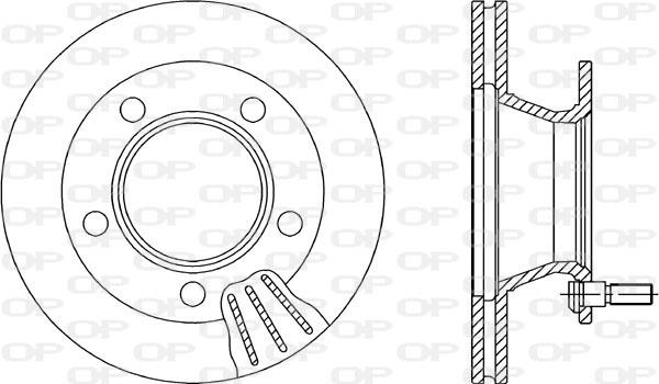 Open Parts BDR2004.20 - Гальмівний диск autocars.com.ua