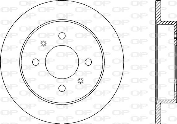 Open Parts BDR2016.10 - Гальмівний диск autocars.com.ua