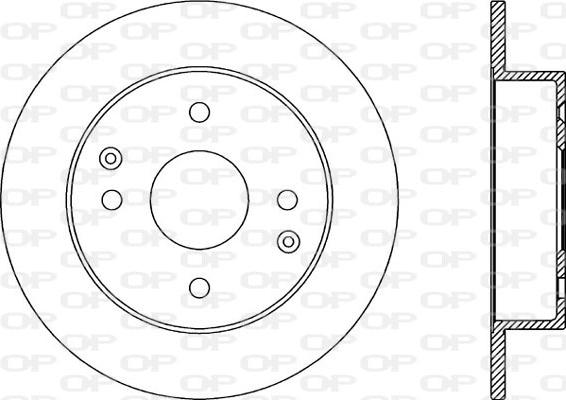 Open Parts BDR2017.10 - Гальмівний диск autocars.com.ua