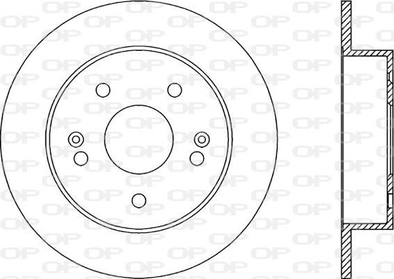 Open Parts BDR2018.10 - Гальмівний диск autocars.com.ua