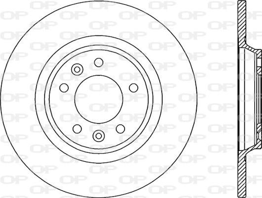 Open Parts BDR2034.10 - Гальмівний диск autocars.com.ua