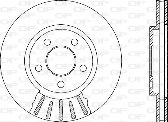 Open Parts BDR2090.20 - Гальмівний диск autocars.com.ua