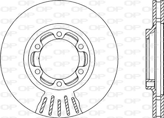 Open Parts BDR2122.20 - Гальмівний диск autocars.com.ua