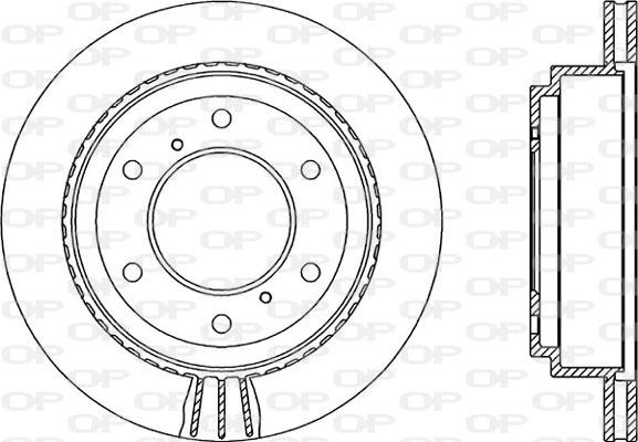 Open Parts BDR2134.20 - Гальмівний диск autocars.com.ua