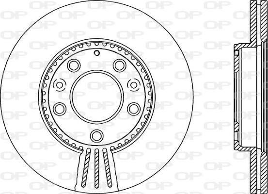 Open Parts BDR2135.20 - Гальмівний диск autocars.com.ua