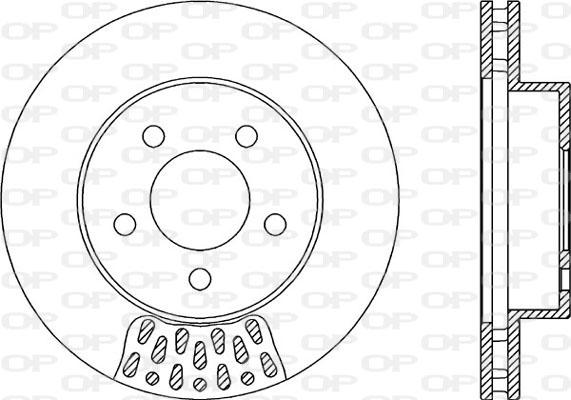 Open Parts BDR2167.20 - Гальмівний диск autocars.com.ua