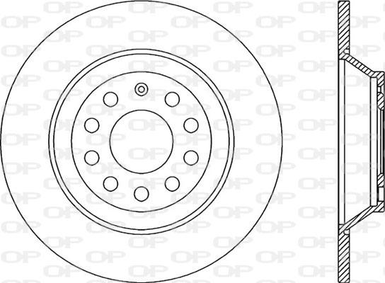 Open Parts BDR2178.10 - Гальмівний диск autocars.com.ua